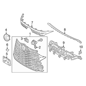 Lexus OE - Front Bumper & Grille - Grille & Components (Japan Built)