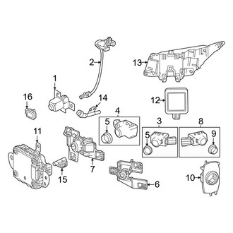 Lexus OE - Front Bumper & Grille - Electrical Components (Canada Built)