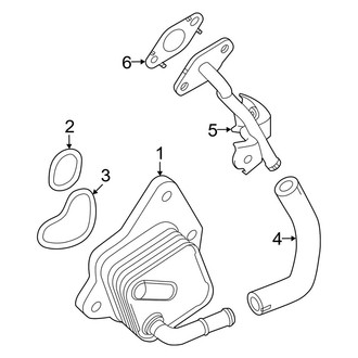 Lexus OE - Cooling - Engine Oil Cooler (Canada Built), (Base / F Sport Design / F Sport Handling / Luxury / Premium / Premium+)