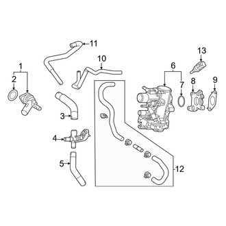 Lexus OE - Cooling - Hoses & Pipes (Japan Built), (F Sport Performance)