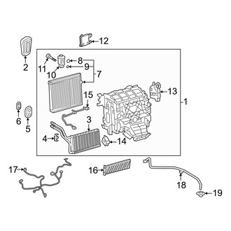 Lexus OE - Air Conditioner & Heater - Evaporator & Heater Components (Canada Built)