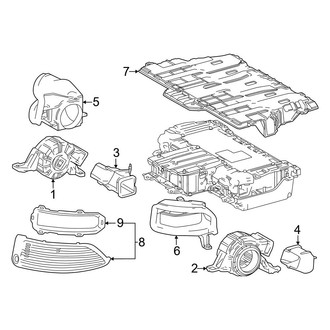 Lexus OE - Electrical - Battery (Cooling Components, High Voltage), (F Sport Performance Premium)