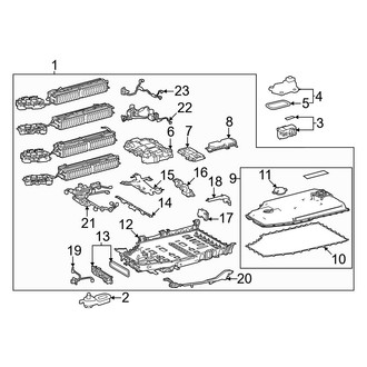 Lexus OE - Electrical - Battery (Battery Assembly, High Voltage), (Luxury / Premium)