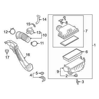 Lexus OE - Engine / Transaxle - Air Intake (2.5L)