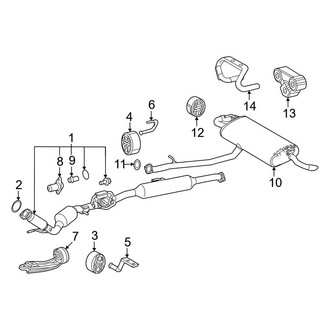 Lexus OE - Exhaust System - Exhaust Components (Canada Built)