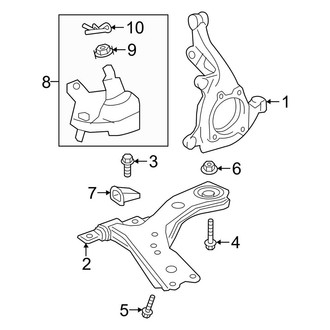 Lexus OE - Front Suspension - Suspension Components (Canada Built)