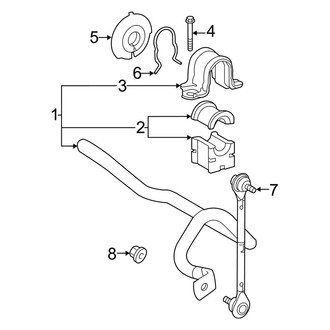 Lexus OE - Front Suspension - Stabilizer Bar & Components (Canada Built)