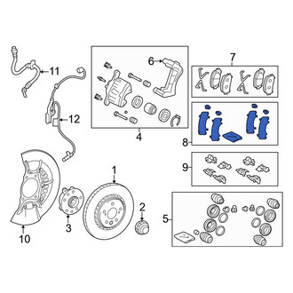 Lexus OE - Front Disc Brake Pad Shim Kit