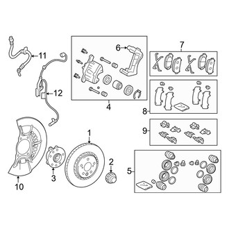Lexus OE - Front Suspension - Brake Components (Japan Built)