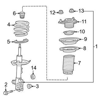Lexus OE - Front Suspension - Struts & Components (Japan Built)