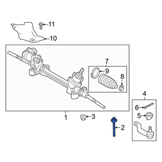 Lexus OE - Rack and Pinion Bolt