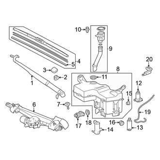 Lexus OE - Windshield - Wiper & Washer Components (Canada Built)
