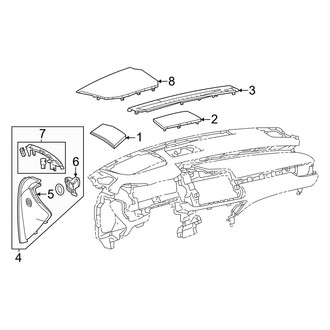 Lexus OE - Components on Instrument Panel (Japan Built)