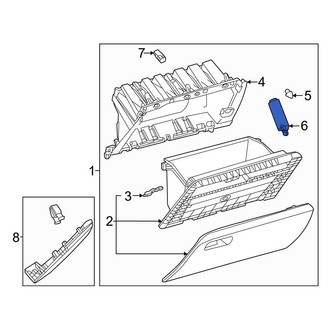 Lexus OE - Front Glove Box Support