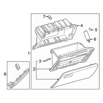 Lexus OE - Instrument Panel - Glove Box (Canada Built)