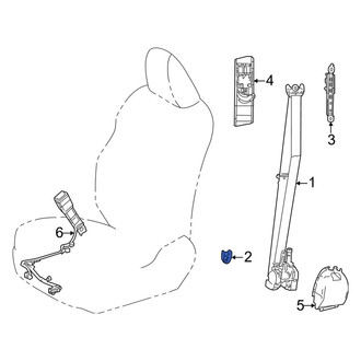 Lexus OE - Front Seat Belt Anchor Plate Cover
