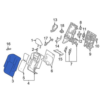 Lexus OE - Rear Right Seat Back Cushion Cover