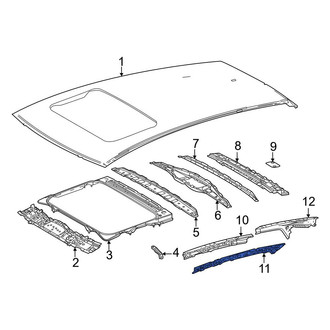 Lexus OE - Right Inner Roof Side Rail