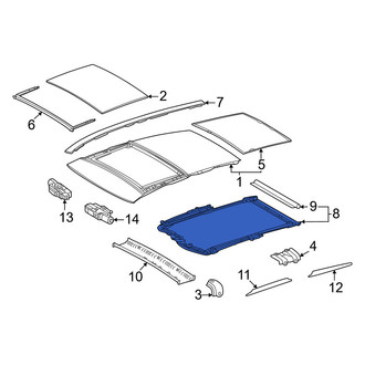 Lexus OE - Sunroof Guide Rail