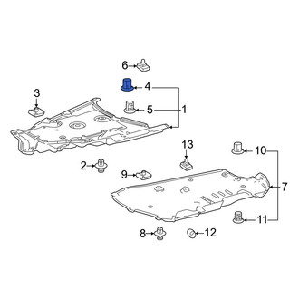 Lexus OE - Floor Pan Splash Shield Clip