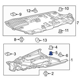 Lexus OE - Floor Pan Splash Shield Clip