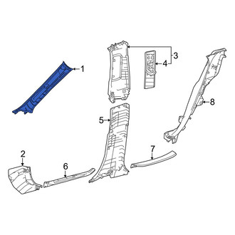 Lexus OE - Right Body A-Pillar Trim Panel