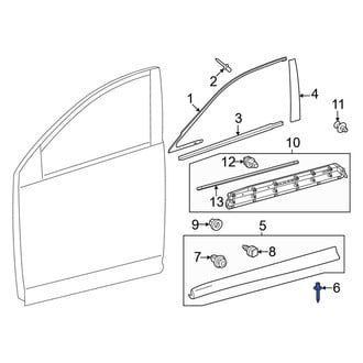 Lexus OE - Door Molding Rivet