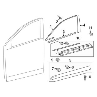 Lexus OE - Front Door - Exterior Trim