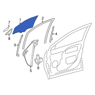 Lexus OE - Rear Right Door Glass