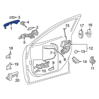 Lexus OE - Rear Right Outer Exterior Door Handle