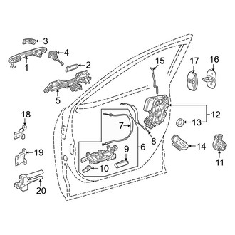 Lexus OE - Front Door - Lock & Hardware