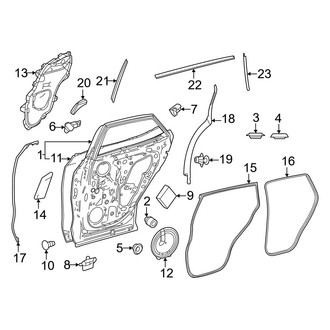 Lexus OE - Rear Door - Door & Components