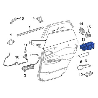 Lexus OE - Front Left Door Switch Trim Panel