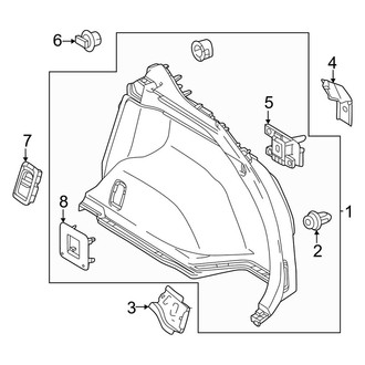 Lexus OE - Quarter Panel - Interior Trim (Lower Passenger Side Trim)