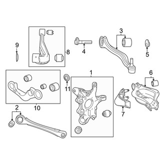 Lexus OE - Rear Suspension - Suspension Components (FWD)