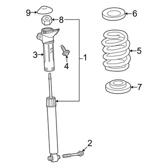 Lexus OE - Rear Suspension - Shocks & Components (FWD)