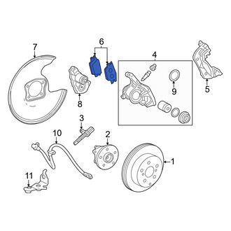 Lexus OE - Front Disc Brake Pad Set