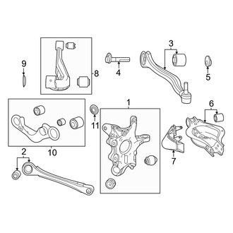 Lexus OE - Rear Suspension - Suspension Components (AWD)