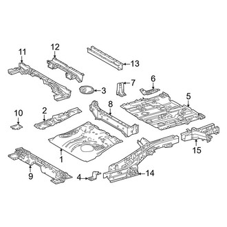 Lexus OE - Rear Body & Floor - Floor & Rails (Canada Built)