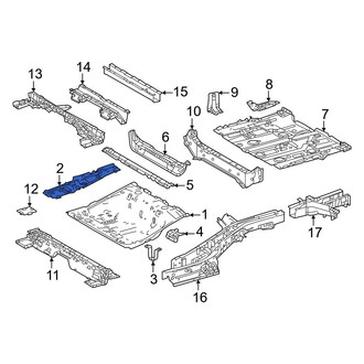 Lexus OE - Rear Left Forward Floor Pan Reinforcement
