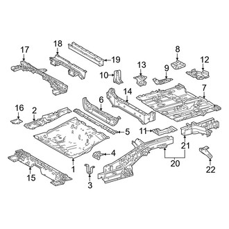 Lexus OE - Rear Body & Floor - Floor & Rails (Japan Built)