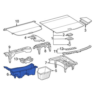 Lexus OE - Rear Trunk Floor Storage Box