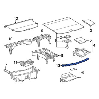 Lexus OE - Rear Liftgate Trim Scuff Plate
