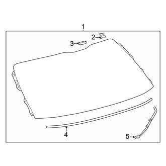 Lexus OE - Lift Gate - Glass (Canada Built)
