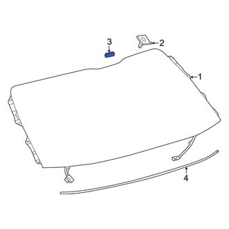 Lexus OE - Inner Back Glass Spacer