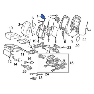 Lexus OE - Front Left Headrest