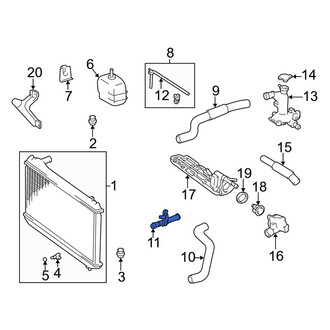 Lexus OE - Engine Coolant Pipe