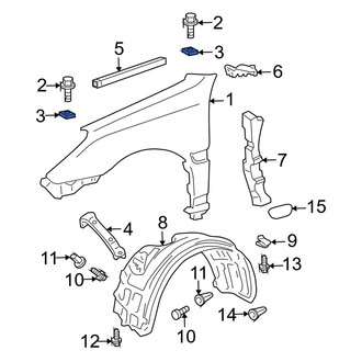 Lexus OE - Front Fender Seal