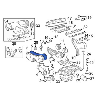 Lexus OE - Upper Engine Timing Cover Gasket