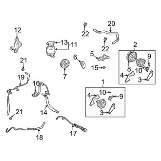 Lexus OE - Power Steering Return Line End Fitting O-Ring